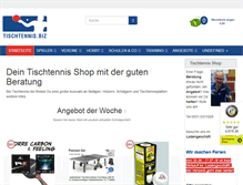 Tablet Screenshot of katalog.tischtennis.biz